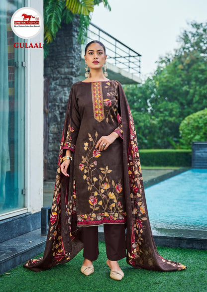 Gulaal Vol 15 Chetak Fashion Jaam Cotton Pant Style Suits Wholesaler Gujarat
