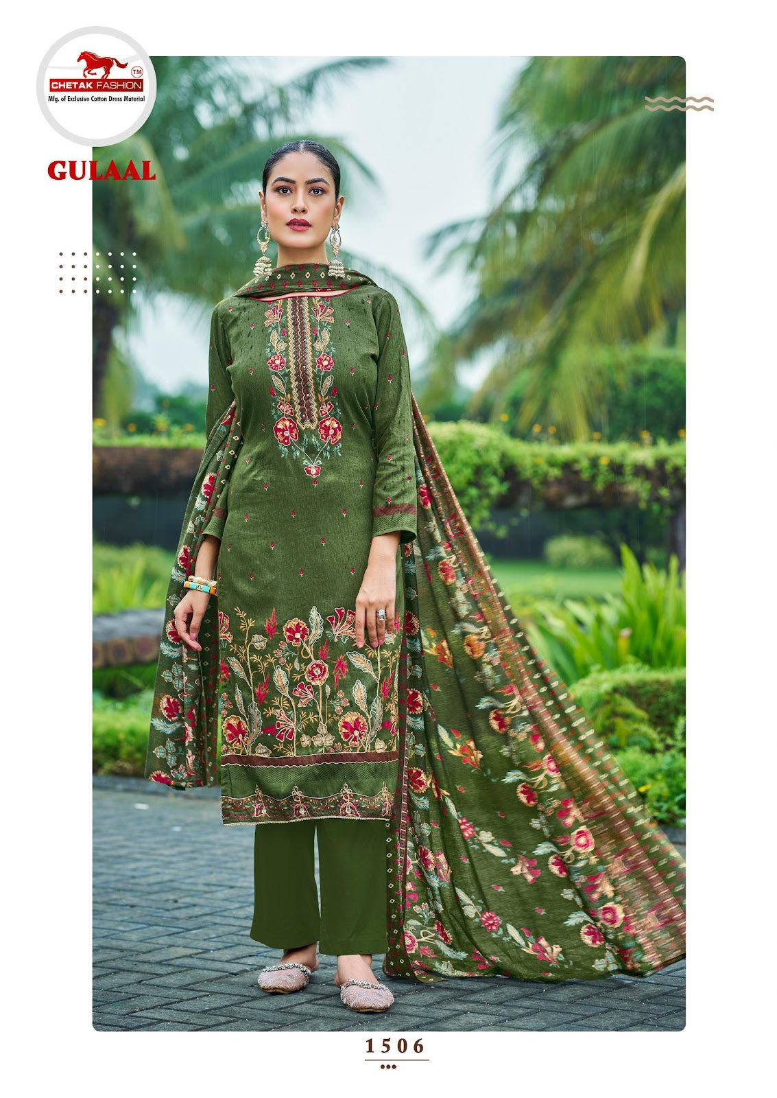 Gulaal Vol 15 Chetak Fashion Jaam Cotton Pant Style Suits Wholesaler Gujarat