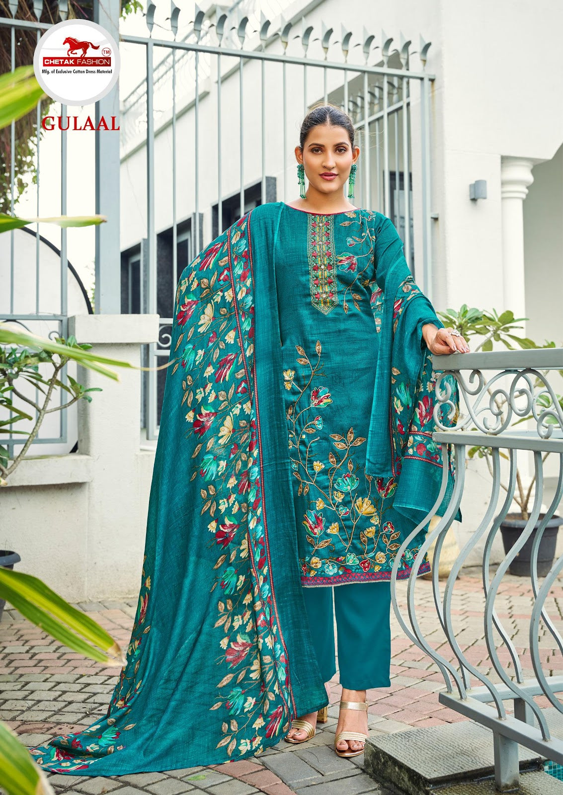 Gulaal Vol 15 Chetak Fashion Jaam Cotton Pant Style Suits Wholesaler Gujarat