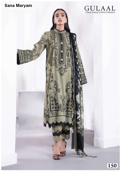 Gulaal Vol 15 Classy Luxury Cotton Collection Sana Maryam Karachi Readymade Suits Wholesaler India
