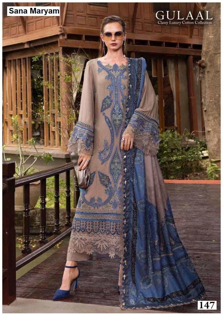 Gulaal Vol 15 Classy Luxury Cotton Collection Sana Maryam Karachi Readymade Suits Wholesaler India