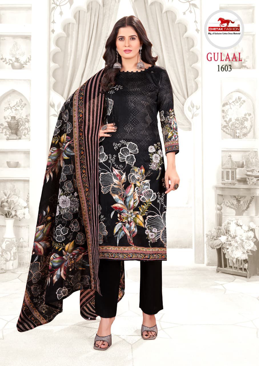 Gulaal Vol 16 Chetak Fashion Jam Cotton Pant Style Suits Wholesale