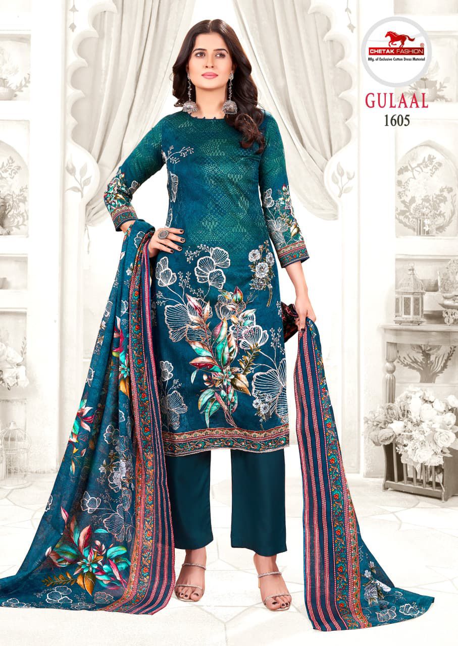 Gulaal Vol 16 Chetak Fashion Jam Cotton Pant Style Suits Wholesale