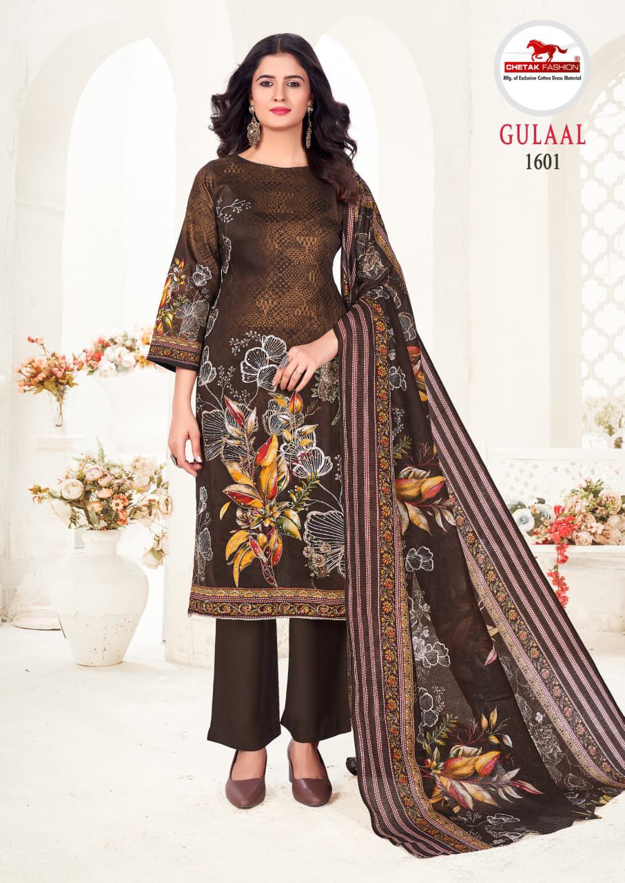Gulaal Vol 16 Chetak Fashion Jam Cotton Pant Style Suits Wholesale