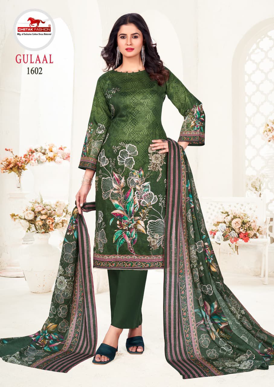 Gulaal Vol 16 Chetak Fashion Jam Cotton Pant Style Suits Wholesale