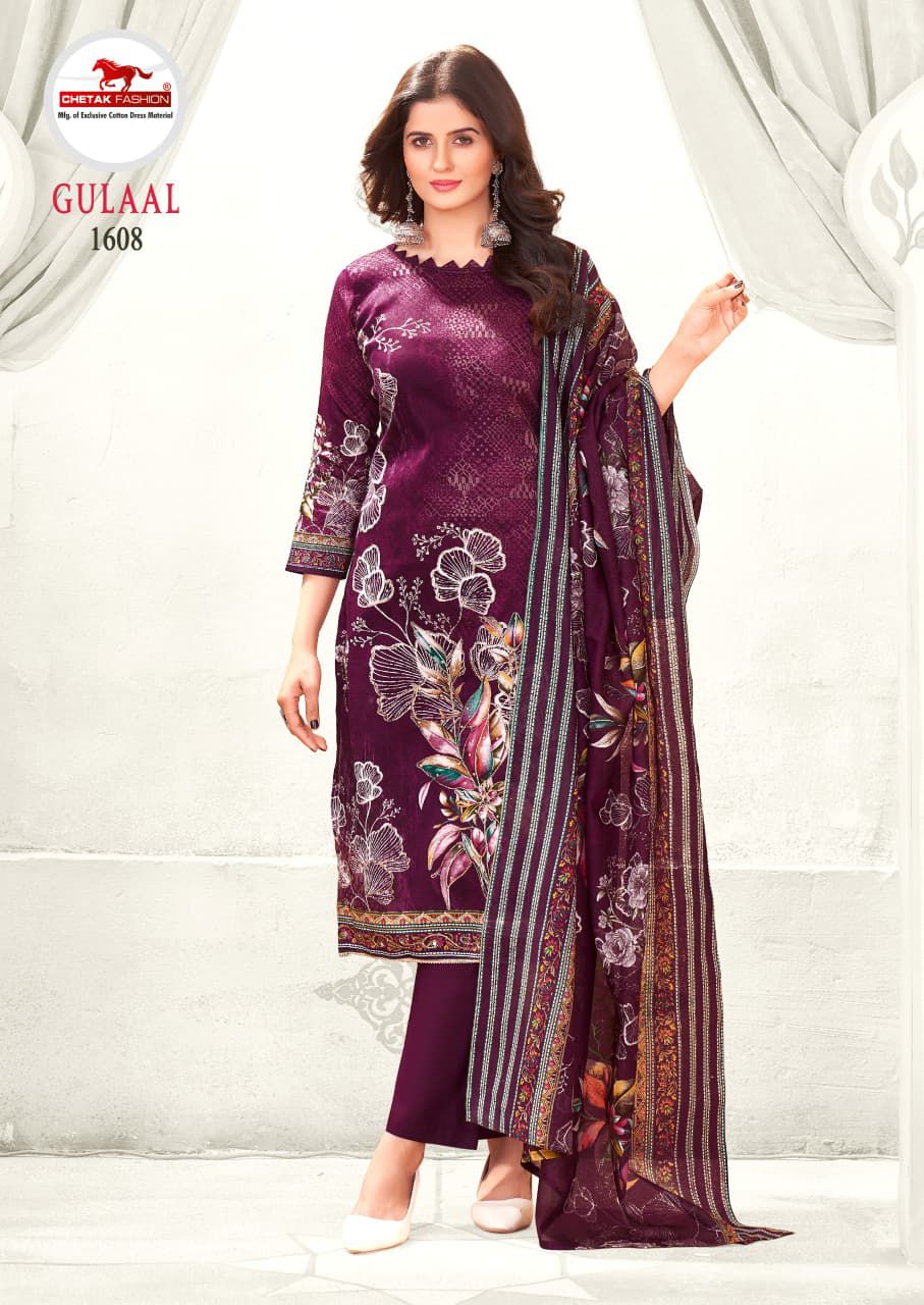Gulaal Vol 16 Chetak Fashion Jam Cotton Pant Style Suits Wholesale