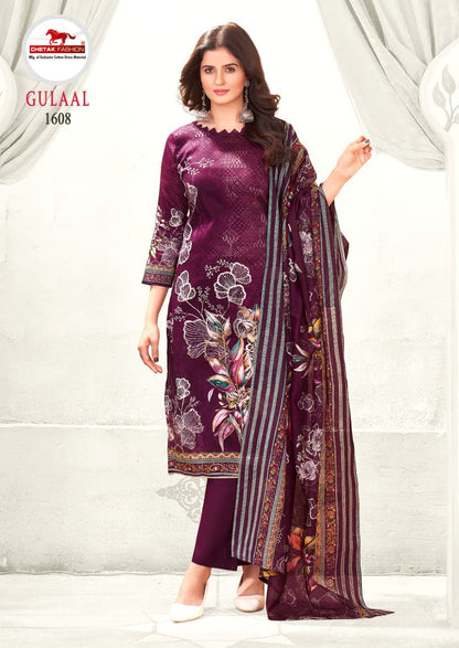 Gulaal Vol 16 Chetak Fashion Jam Cotton Pant Style Suits Wholesale