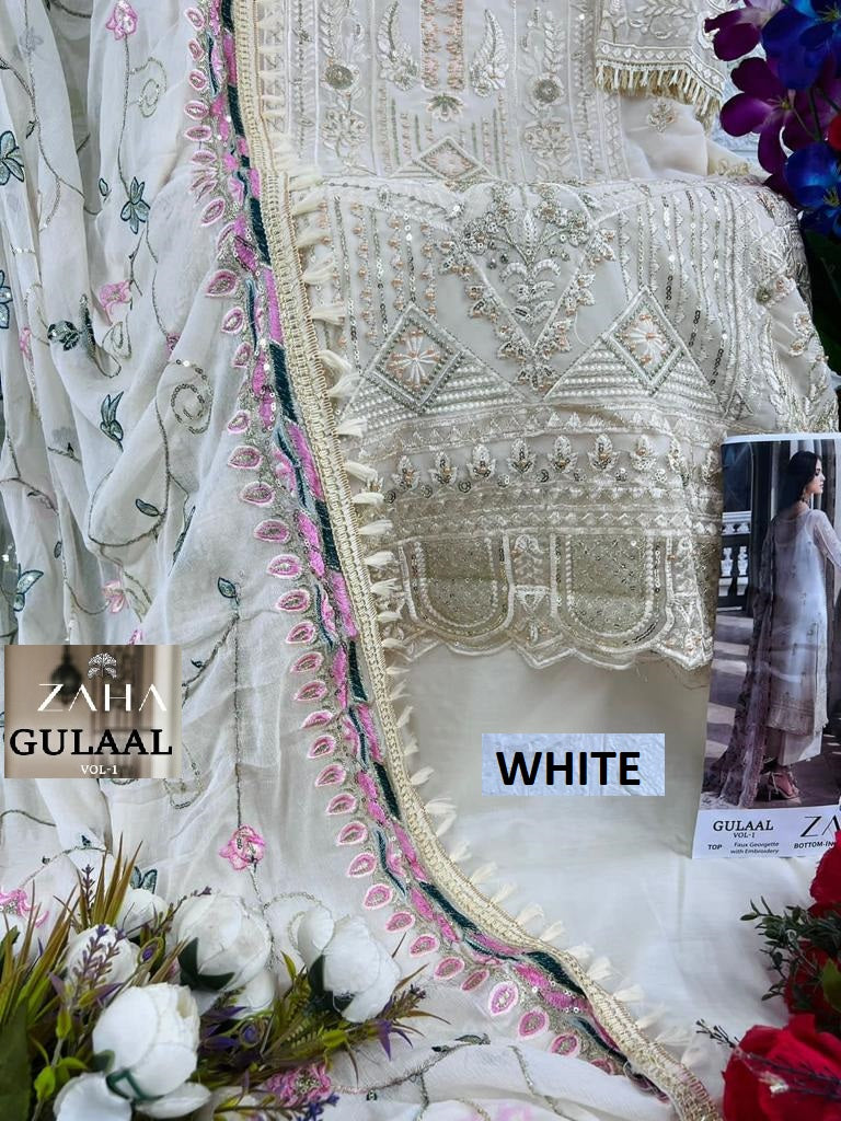 Gulaal Vol 1 10145 Zaha Georgette Pakistani Salwar Suits Supplier