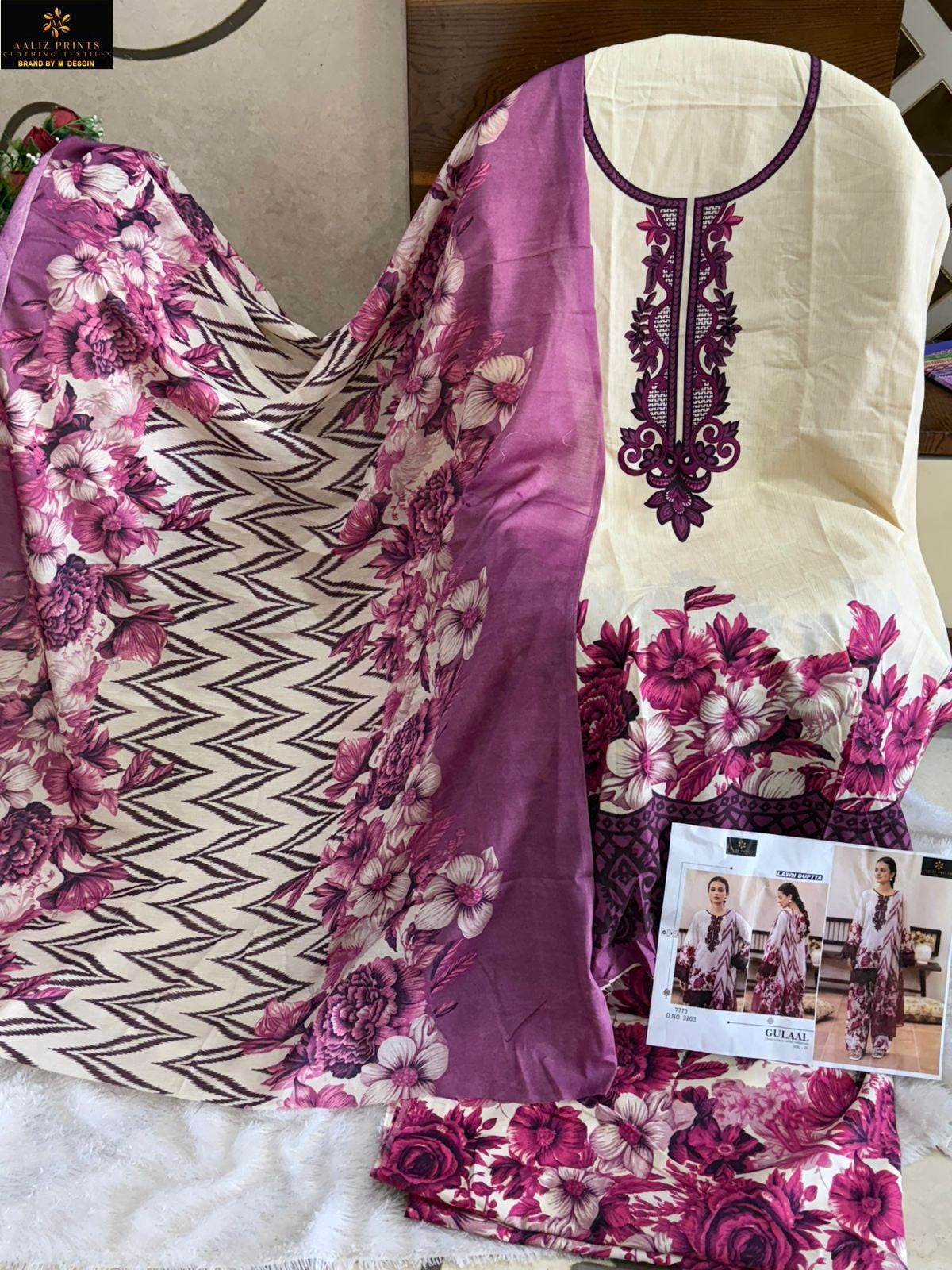 Gulaal Vol 1 Classy Luxury Cotton Collection Aaliz Prints Karachi Salwar Suits Supplier Gujarat