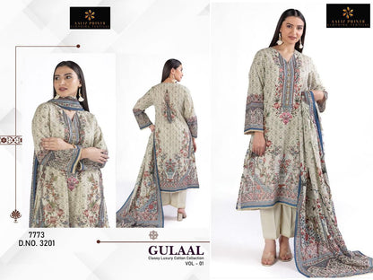 Gulaal Vol 1 Classy Luxury Cotton Collection Aaliz Prints Karachi Salwar Suits Supplier Gujarat