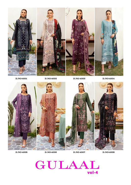 Gulaal Vol 4 Nandgopal Karachi Salwar Suits Supplier