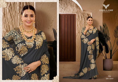 Gulab Kali Zarkaashi Silk Sarees Supplier Ahmedabad