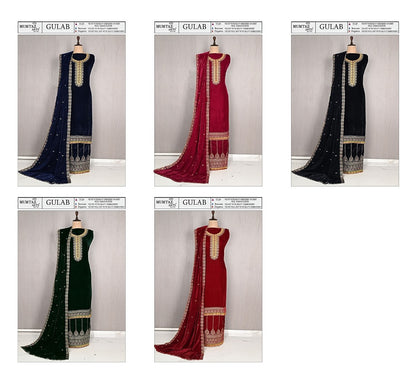 Gulab Mumtaz Arts Velvet Suits Exporter Ahmedabad