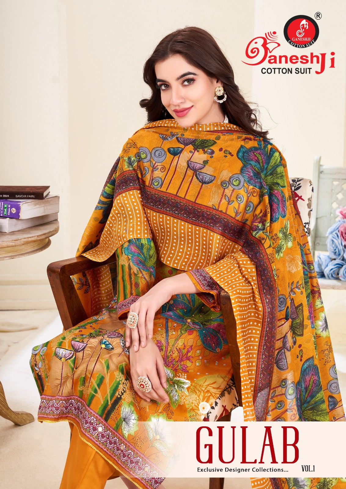 Gulab Vol 1 Ganeshji Cotton Karachi Salwar Suits Manufacturer Gujarat