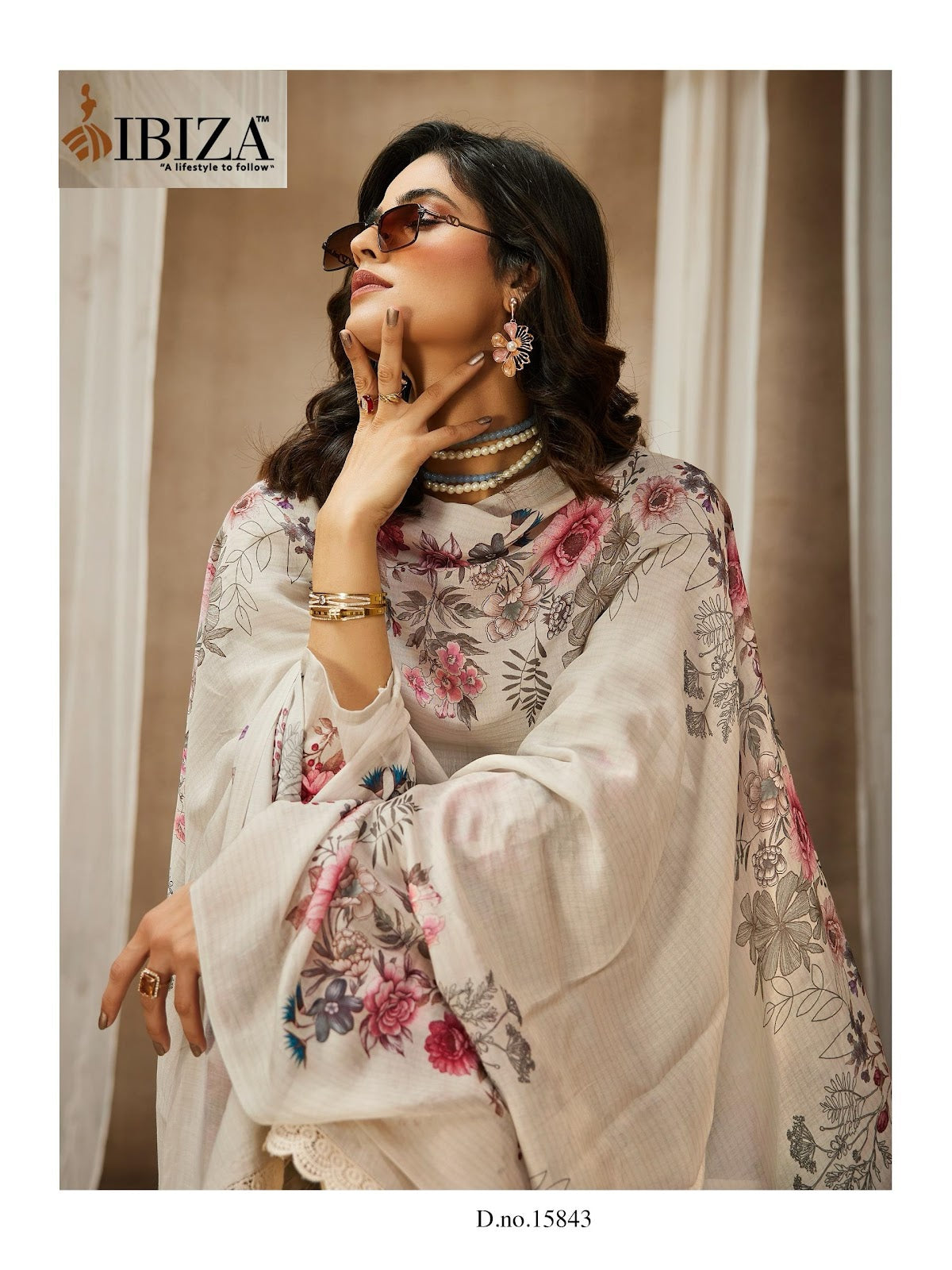 Gulabi Girl Ibiza Pure Lawn Pant Style Suits Manufacturer India