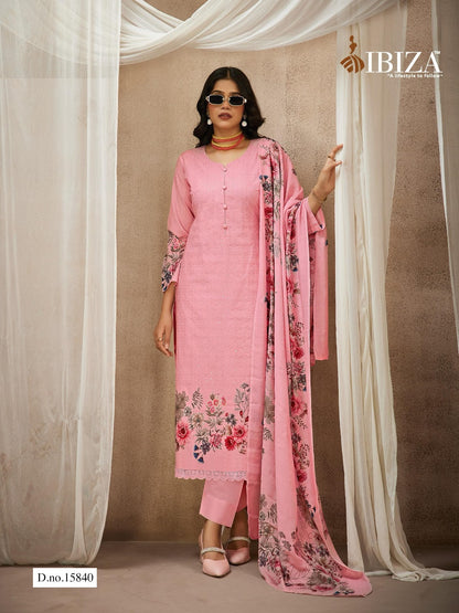 Gulabi Girl Ibiza Pure Lawn Pant Style Suits Manufacturer India