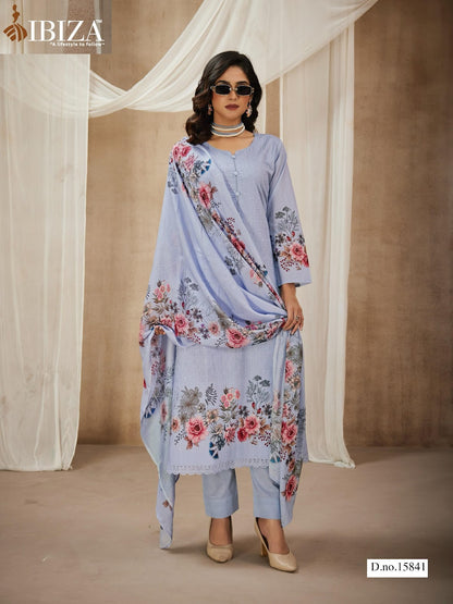 Gulabi Girl Ibiza Pure Lawn Pant Style Suits Manufacturer India