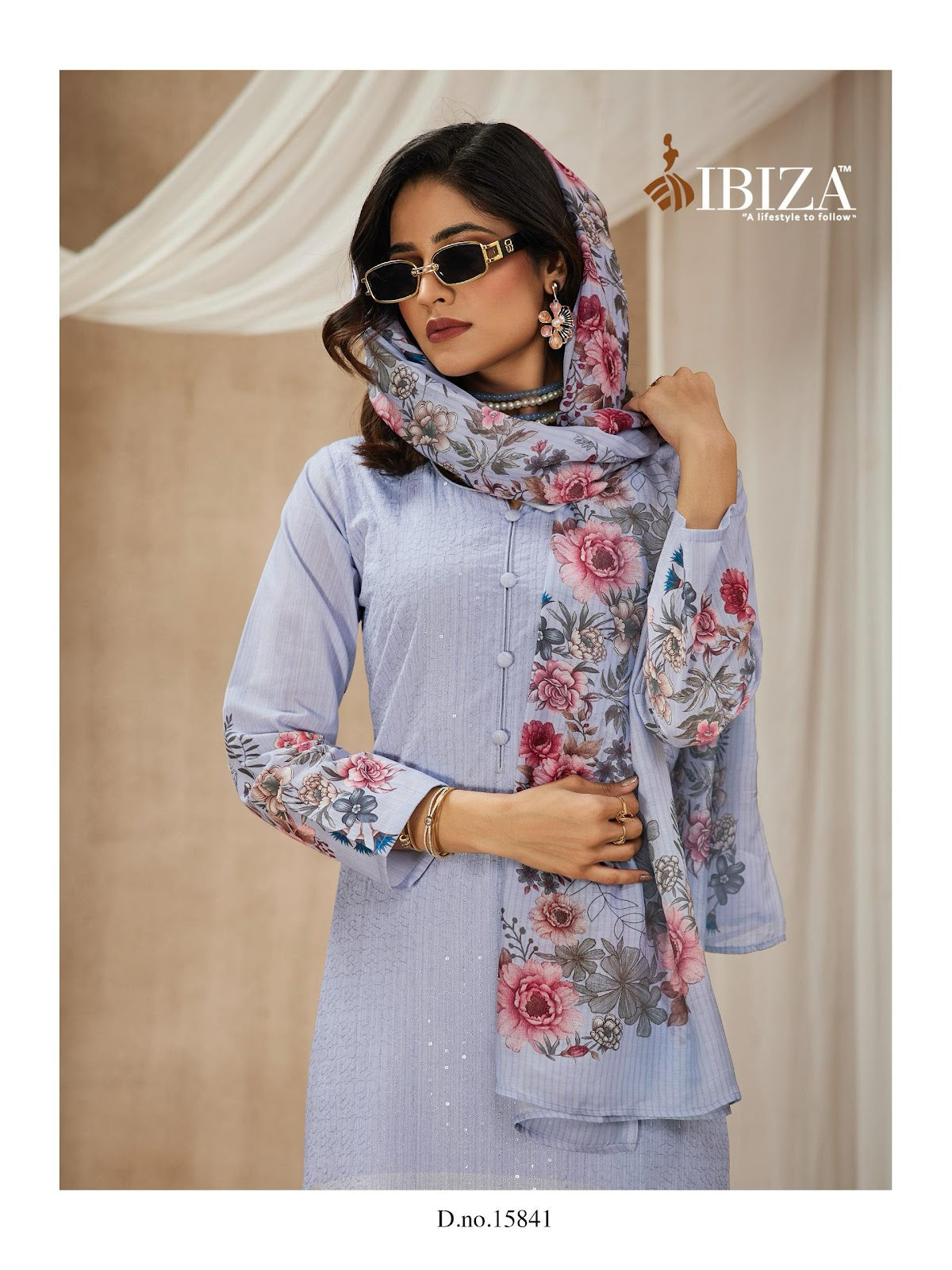 Gulabi Girl Ibiza Pure Lawn Pant Style Suits Manufacturer India