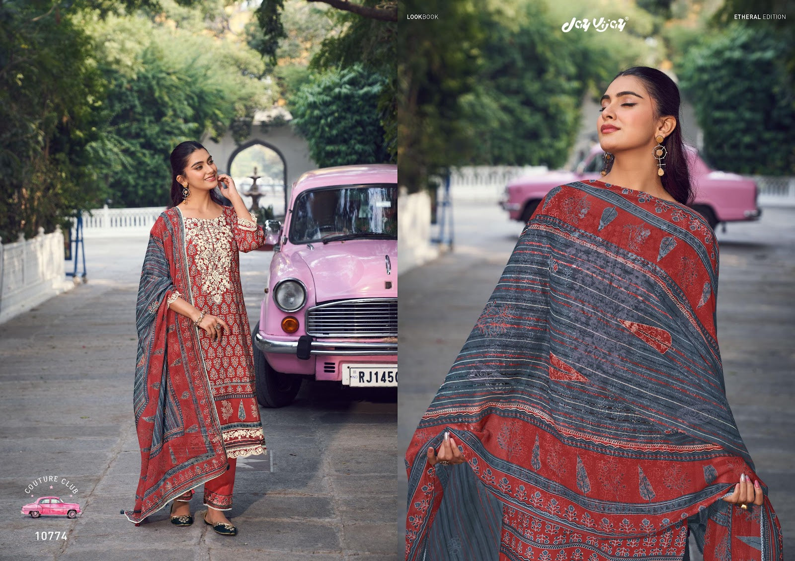 Gulabi Ishq Jay Vijay Cotton Pant Style Suits Exporter India