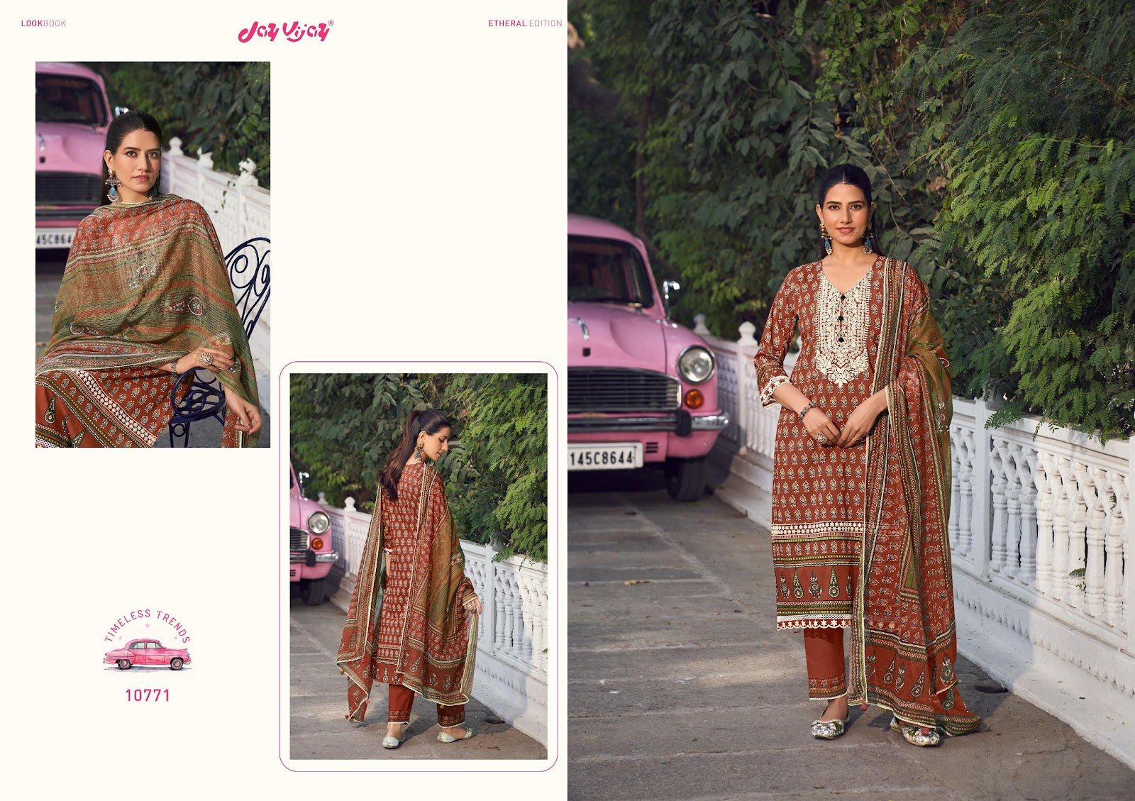Gulabi Ishq Jay Vijay Cotton Pant Style Suits Exporter India