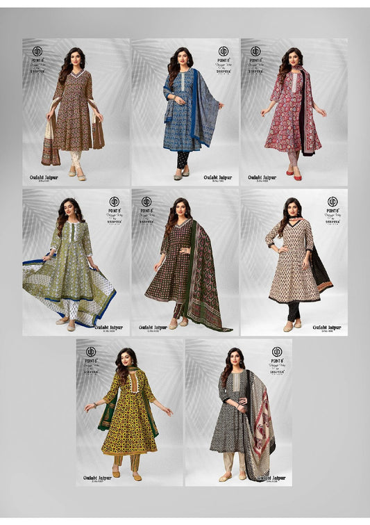 Gulabi Jaipur Deeptex Prints Cotton Readymade Anarkali Suits Exporter India