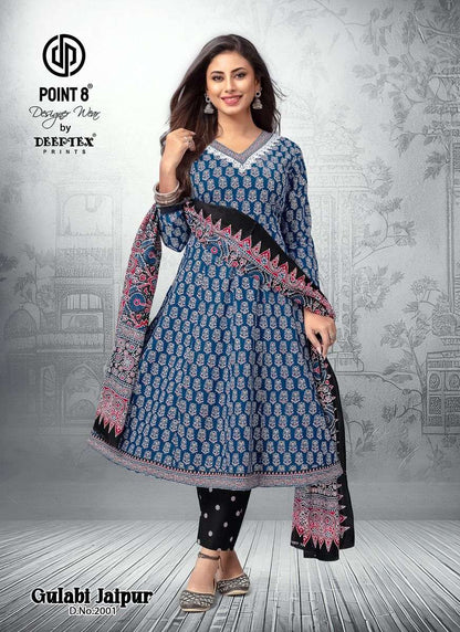 Gulabi Jaipur Vol 2 Deeptex Prints Cotton Readymade Anarkali Suits Supplier