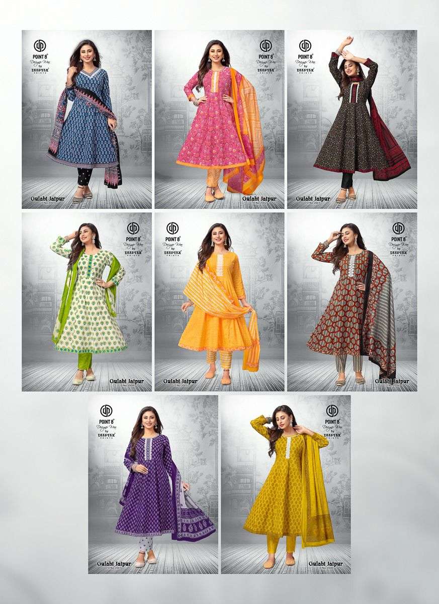 Gulabi Jaipur Vol 2 Deeptex Prints Cotton Readymade Anarkali Suits Supplier