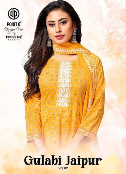 Gulabi Jaipur Vol 2 Deeptex Prints Cotton Readymade Anarkali Suits Supplier