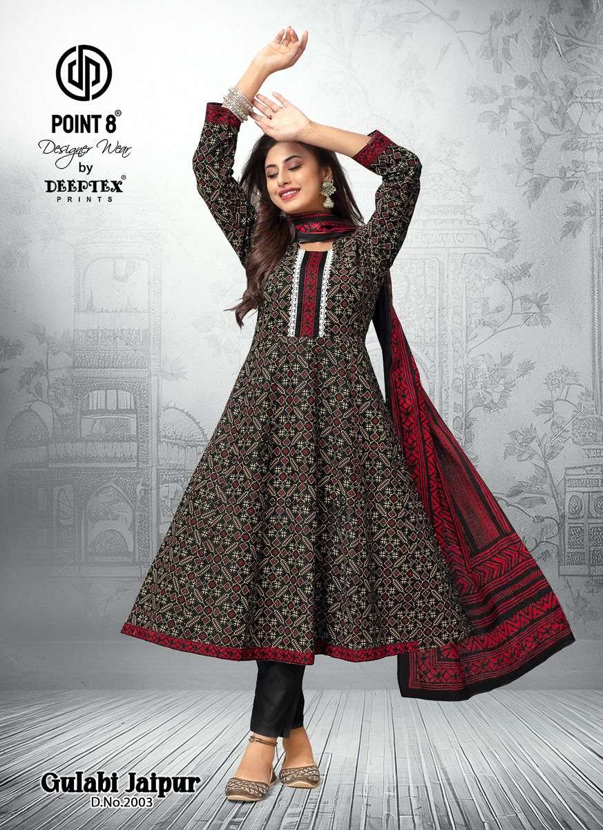 Gulabi Jaipur Vol 2 Deeptex Prints Cotton Readymade Anarkali Suits Supplier