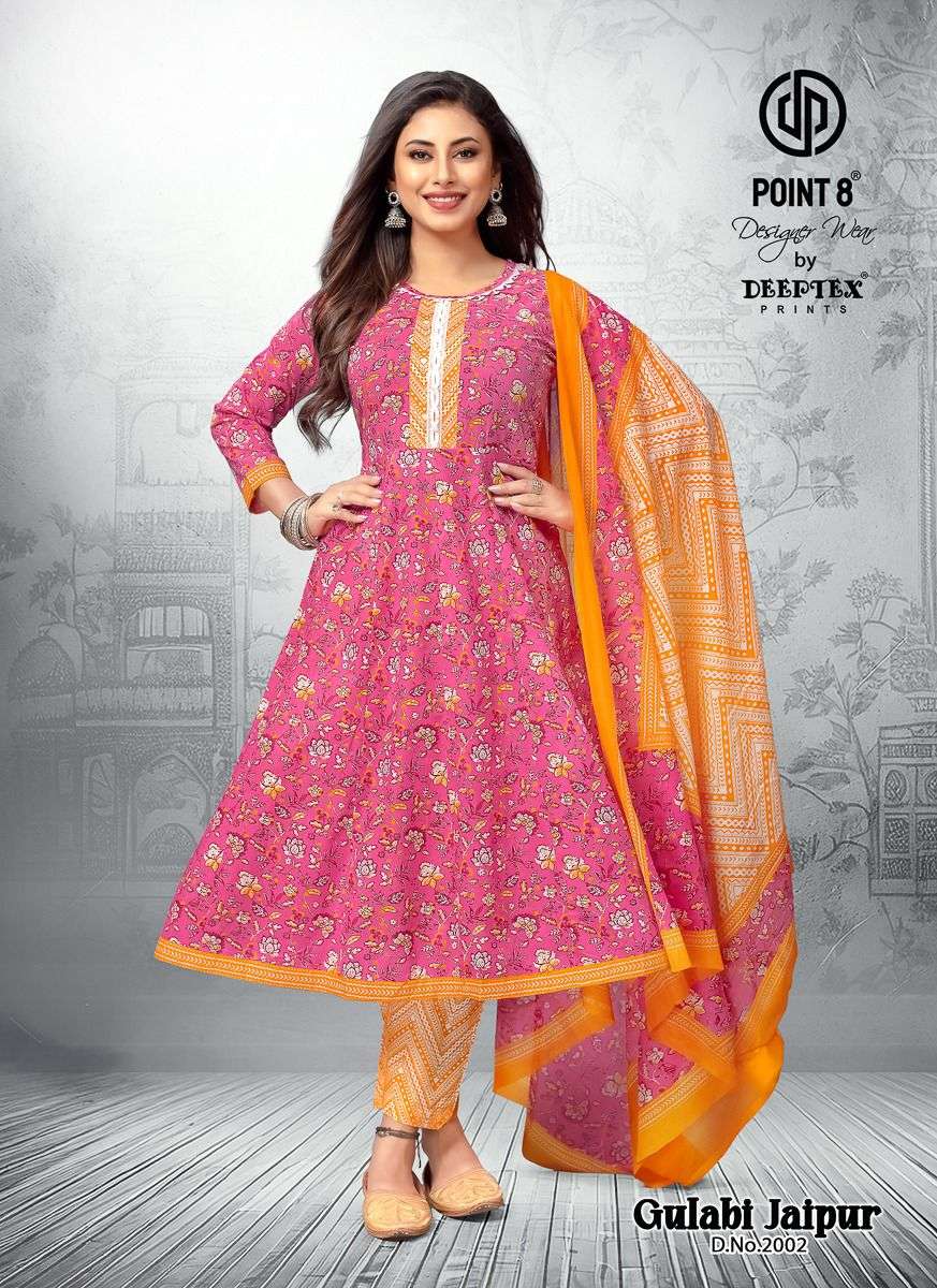 Gulabi Jaipur Vol 2 Deeptex Prints Cotton Readymade Anarkali Suits Supplier
