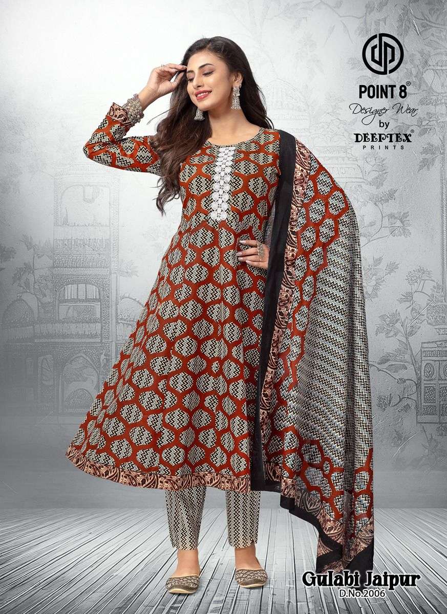 Gulabi Jaipur Vol 2 Deeptex Prints Cotton Readymade Anarkali Suits Supplier