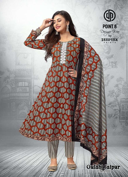 Gulabi Jaipur Vol 2 Deeptex Prints Cotton Readymade Anarkali Suits Supplier