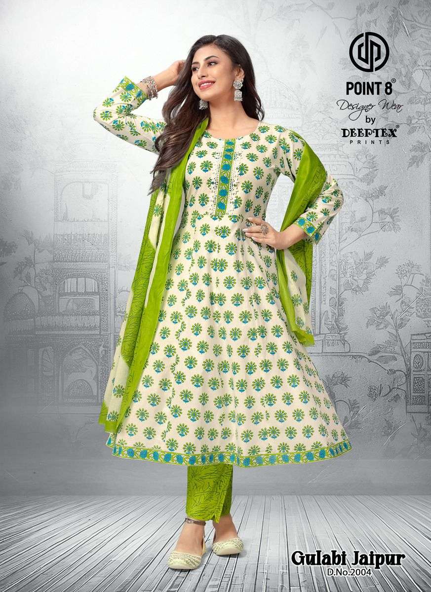 Gulabi Jaipur Vol 2 Deeptex Prints Cotton Readymade Anarkali Suits Supplier