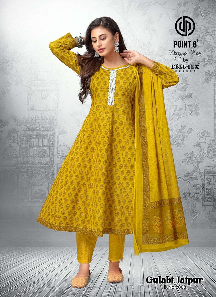 Gulabi Jaipur Vol 2 Deeptex Prints Cotton Readymade Anarkali Suits Supplier