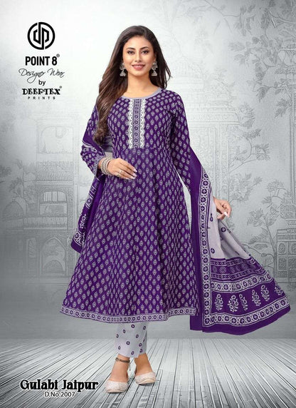Gulabi Jaipur Vol 2 Deeptex Prints Cotton Readymade Anarkali Suits Supplier