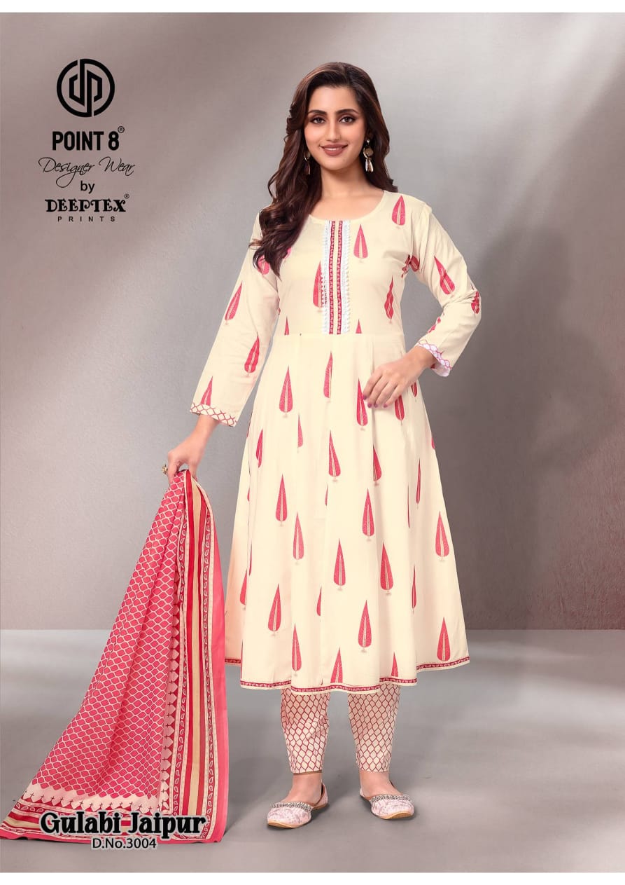 Gulabi Jaipur Vol 3 Deeptex Prints Cotton Readymade Anarkali Suits Supplier Gujarat