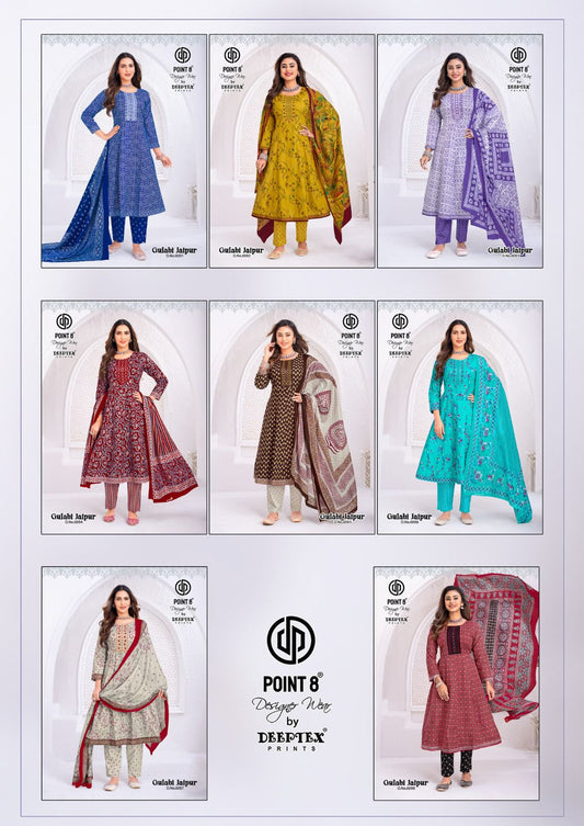 Gulabi Jaipur Vol 6 Point 8 Deeptex Prints Readymade Anarkali Suits Manufacturer Gujarat