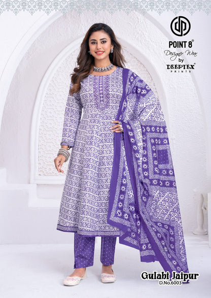 Gulabi Jaipur Vol 6 Point 8 Deeptex Prints Readymade Anarkali Suits Manufacturer Gujarat
