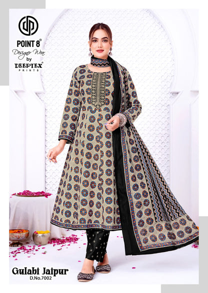 Gulabi Jaipur Vol 7 Point 8 Deeptex Prints Cotton Readymade Anarkali Suits Exporter Ahmedabad