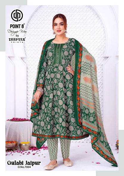 Gulabi Jaipur Vol 7 Point 8 Deeptex Prints Cotton Readymade Anarkali Suits Exporter Ahmedabad