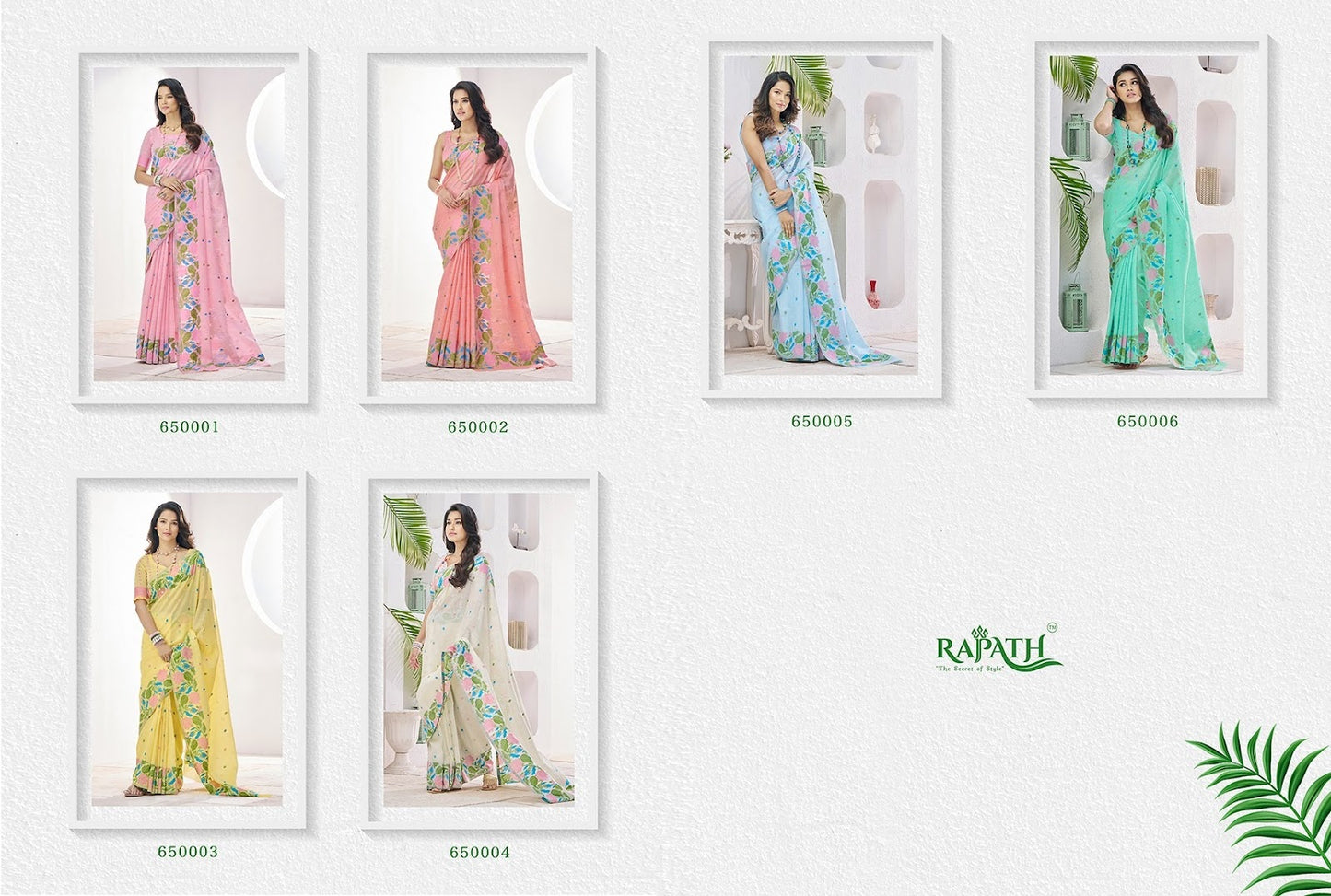 Gulabi Rajpath Linen Silk Sarees Supplier Gujarat