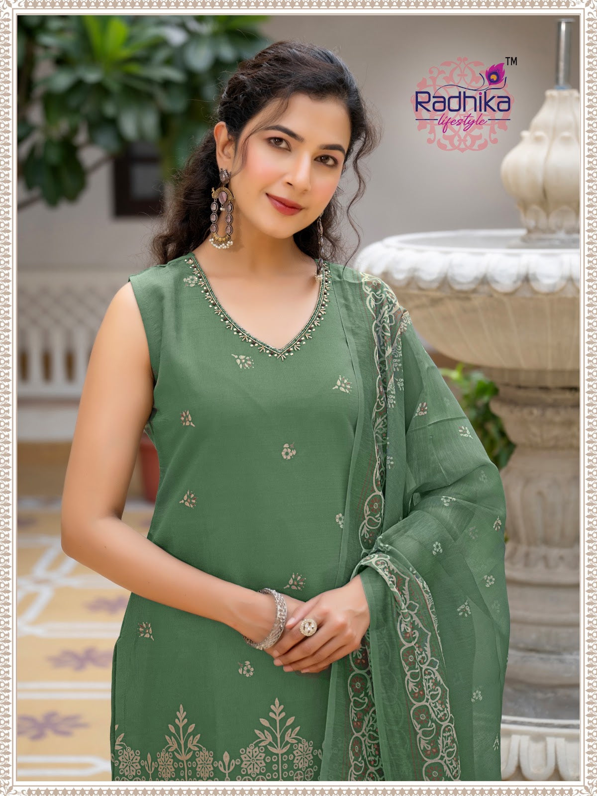 Gulabi Vol 1 Radhika Lifestyle Vertican Readymade Plazzo Style Suits Manufacturer