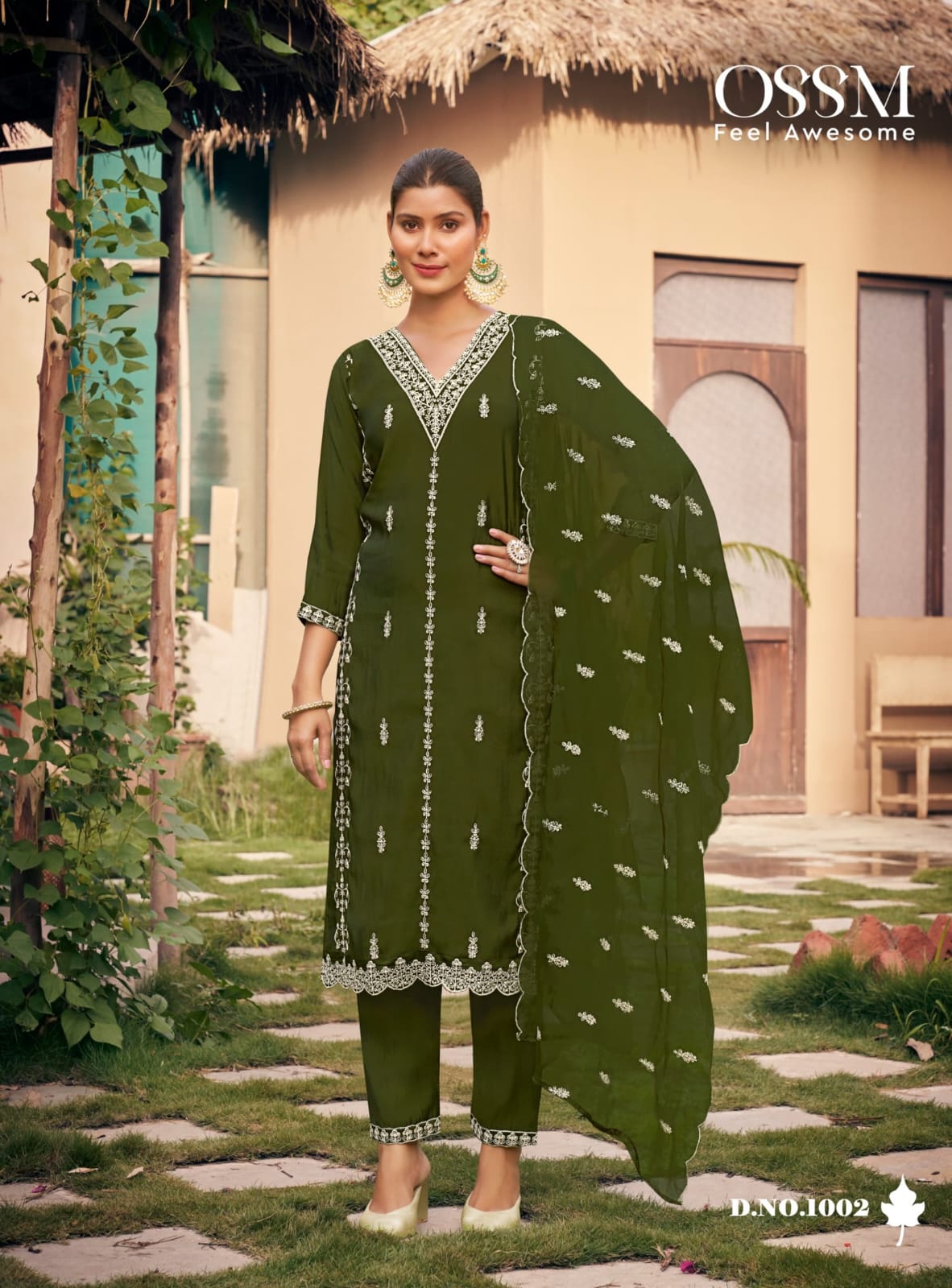 Gulabi Vol 3 Ossm Roman Silk Readymade Pant Style Suits Manufacturer India