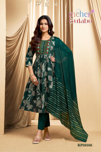 Gulabo Meher Vertican Readymade Anarkali Suits Supplier India