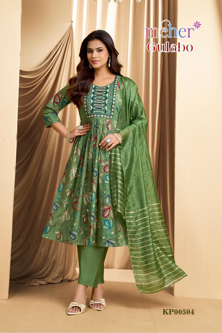 Gulabo Meher Vertican Readymade Anarkali Suits Supplier India