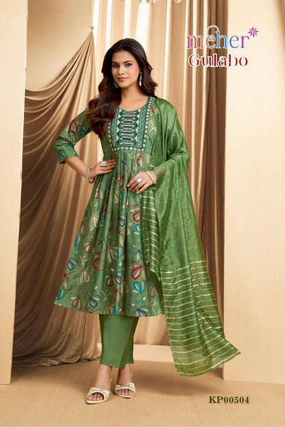 Gulabo Meher Vertican Readymade Anarkali Suits Supplier India