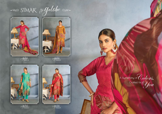 Gulabo Simar Pashmina Suits Supplier Ahmedabad