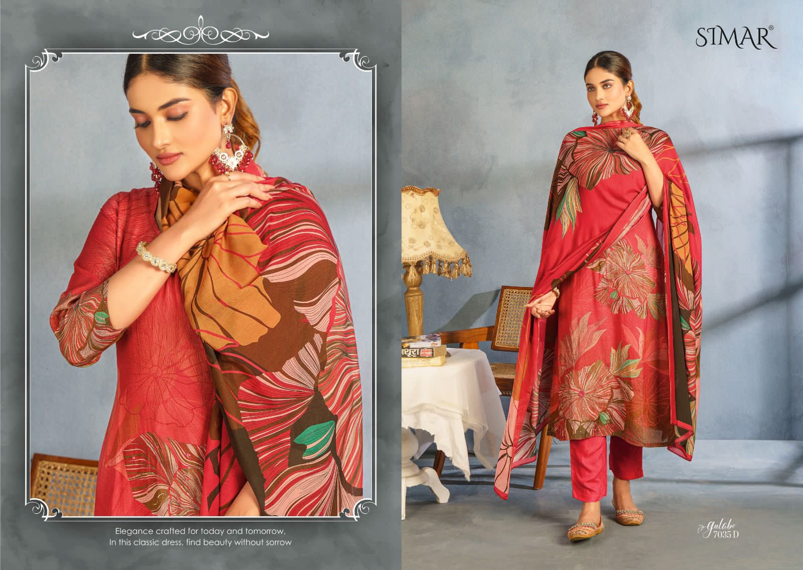 Gulabo Simar Pashmina Suits Supplier Ahmedabad