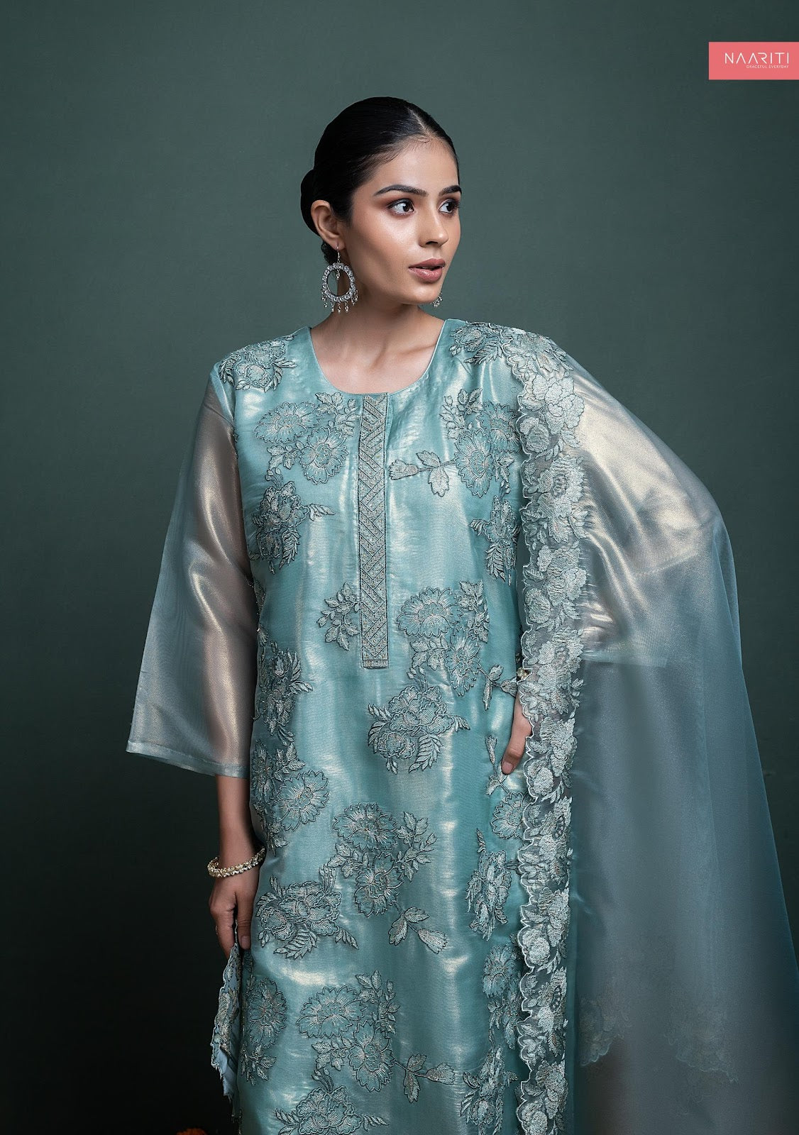 Gulal Naariti Tissue Pant Style Suits Wholesale Price
