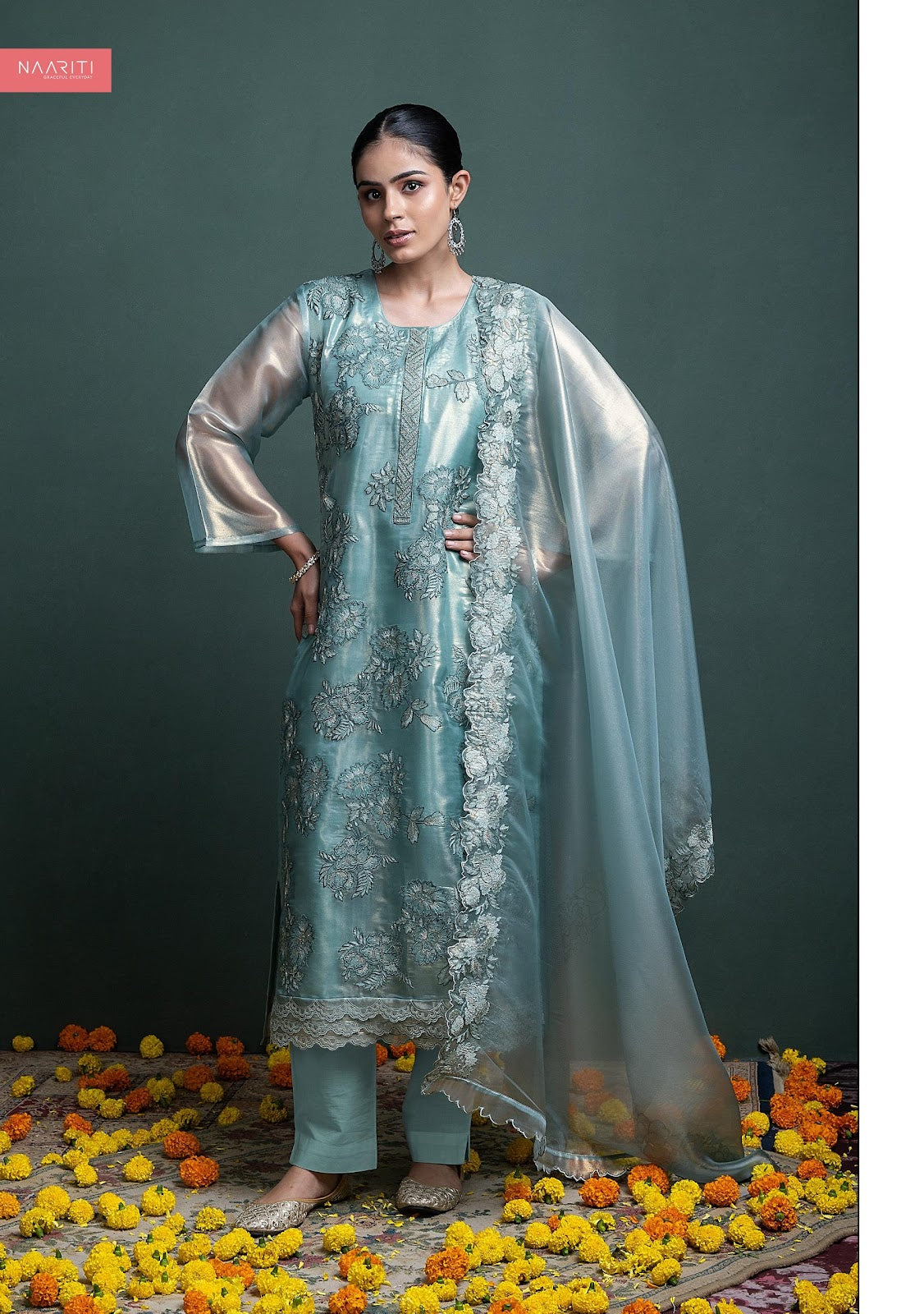 Gulal Naariti Tissue Pant Style Suits Wholesale Price